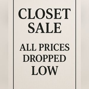 Everything Marked Down. Priced To Go